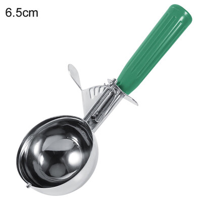 

Stainless Steel Fruit Mash Ice Cream Ball Scoop with Plastic Handle Kitchen Tool