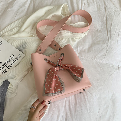 

Summer child bag female bag new 2019 small fresh Korean version of the wild single shoulder slung fashion casual bucket bag
