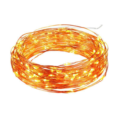 

100 LED Solar 8 Function Copper Color Line LED Copper Line Light String Outdoor Lighting