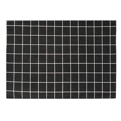 

Cotton Linen Plaid Printed Non-slip Table Mat Heat Insulation Pad Coaster