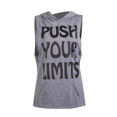 

Gym Hot Men Clothing Stringer Hoodie Bodybuilding Tank Top Muscle hooded Shirt
