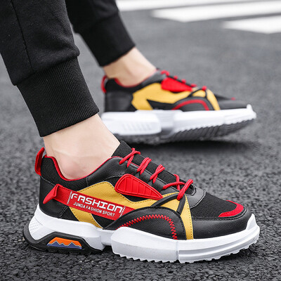 

Mens casual sports shoes mesh mens shoes Thick floor shoes tide leisure