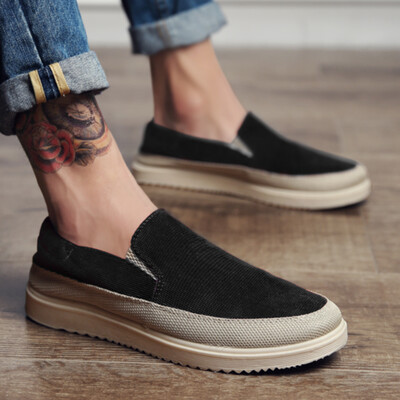 

Summer breathable old Beijing shoes men Korean version of a lazy canvas shoes new tide shoes men