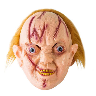 

Festival Halloween Horror Ghost Mask w Hair Party Costume Cosplay Props