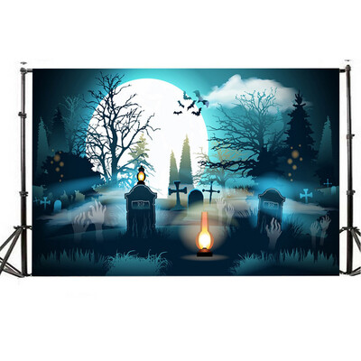 

Toponeto Halloween Backdrops 5x3FT Lantern Background Photography Studio Decoration