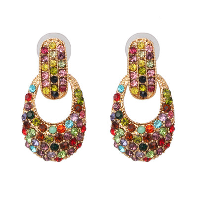 

2019 za Natural Stone Beads Drop Earrings For Women Vintage Crystal Bird Pendant Dangle Earrings Statement Jewelry