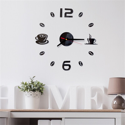 

Siaonvr 3D DIY Roman Numbers Acrylic Mirror Wall Sticker Clock Home Decor Mural Decals
