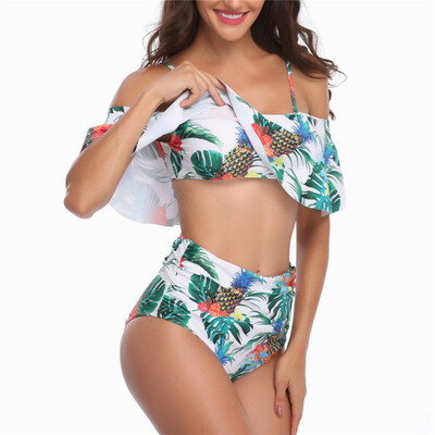 

Womens High Waist Floral Bikini Set Push Up Swimsuit Bathing Suit Beach Swimwear