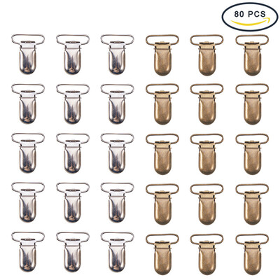 

PH PANDAHALL 80pcs Baby Pacifier Clips T-shape Pacifier Holder for Boy&Girl