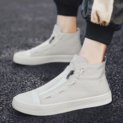 

Mens shoes high mens shoes wild fashion casual shoes canvas shoes breathable tide shoes