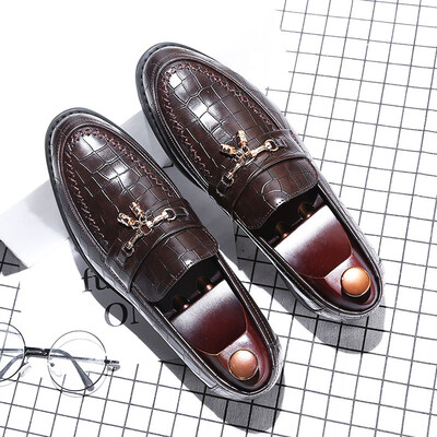 

European&American fashion snake pattern mens shoes set foot low cut shoes business fashion dress mens shoes a generation of H02-A