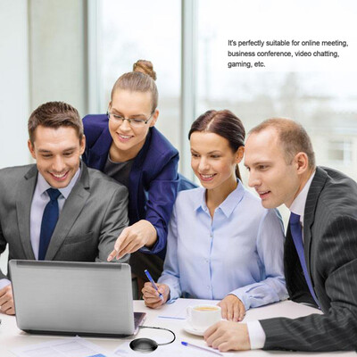 

Stereo Omnidirectional Condenser Microphone Mic USB Connector for Meeting Business Conference Desktop Computer