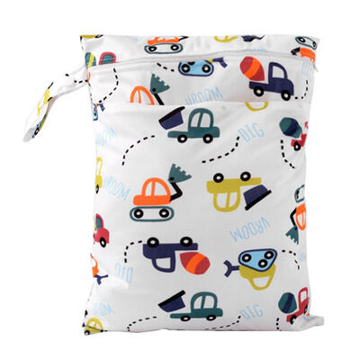 

Double Layers Washable Reusable Cloth Nappy Dry Wet Diaper Bag for Stroller