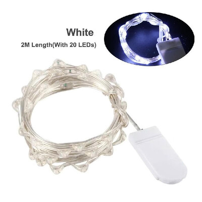 

2M66ft with 20 LEDs Fairy Lights Copper Wire String Light Led Moon Lights for Christmas Wedding Party Decoration