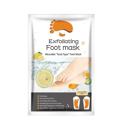 

2pcsSet Foot Exfoliating Foot Mask Remove Dead Skin Cuticle Pedicure Socks
