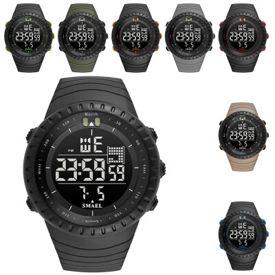 

Fashion Trend Men&Women Couples LED Dual Display Sports Outdoor Multi-function Electronic Watch