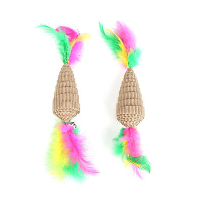 

2pcs Pet Cat Toys Corrugated Paper Cat Claw Scratch Board Toy with Bells