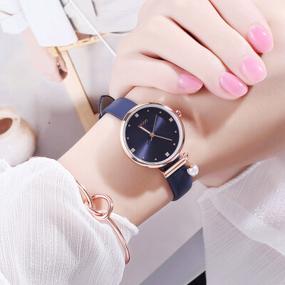 

Watch female student simple college wind ins lettering temperament quartz female watch