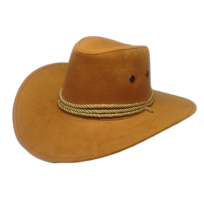 

Western Hat Cowboy Wide Edge Artificial Leather Foldable Unisex Outdoor Fashion Sun Cap
