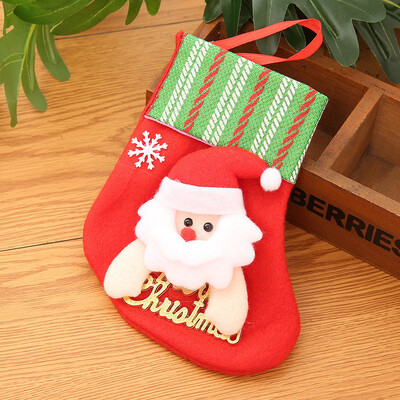 

Toponeto Christmas Stockings Socks Santa Claus Candy Gift Bag Xmas Hanging Decor