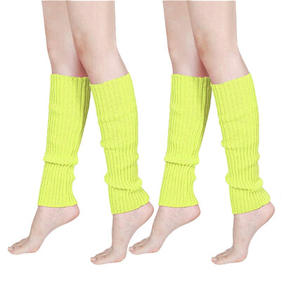 

Tailored Women & Men Fluorescence Color Stripe Boot Cuffs Warmer Knit Leg Party Stockings