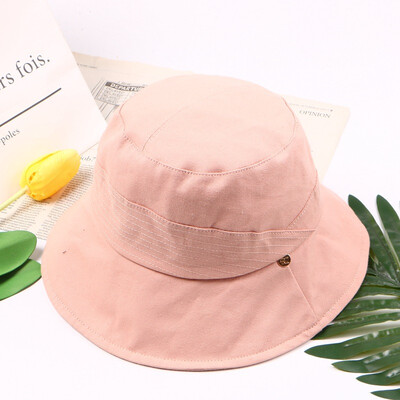 

Spring&summer new fisherman Hat Korean wave Hat women casual Joker Sun Hat mens metal pendant basin Hat couple Hat