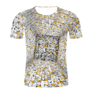 

Toponeto Mens 3D Printed Funny Round Neck Short Sleeves Fashion T Shirt Blouse Tee