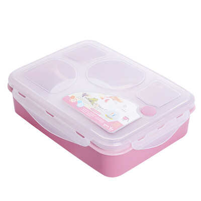 

Portable Outdoor Five Grids Microwave Oven Lunch Box With Spoon Bowl Home Garden Kitchen Dining Supplies