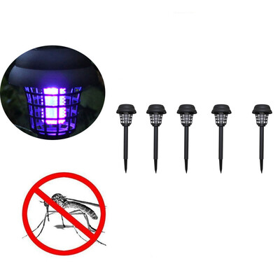 

〖Follure〗5PC Solar Powered LED Light Mosquito Pest Bug Zapper Insect Killer Lamp Garden