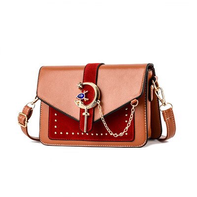 

Nethong Nuchun new single shoulder straddle bag overheating fashion collision color small square bag leisure trend