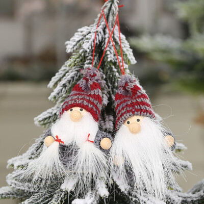 

〖Follure〗Christmas Plush Santa Old Man Doll Ornaments Creative Gift Xmas Tree Decoration