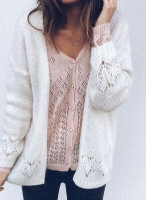 

NEW Women Long Sleeve Sweater Top Casual Knitted Cardigan Outwear Jacket Coat