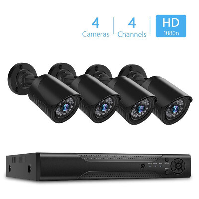 

Home Security Camera System 4Channel H264 Security Digital Video Recorder 4pcs 1080P Surveillance Cameras Motion Detection and