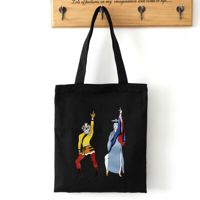 

Chinese style travel canvas bag feature pattern handbag