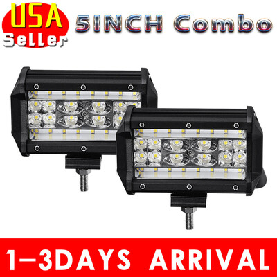 

2X 5inch 168W LED Work Light Bar Flood Spot Combo Pods Driving Off-Road Tractor