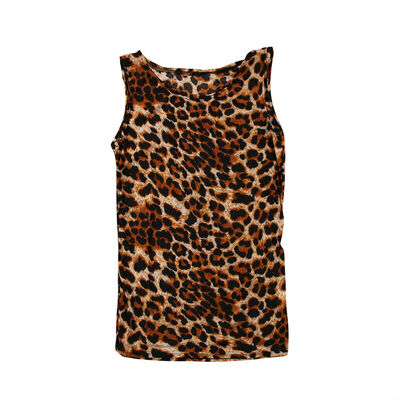 

Fashion Women Leopard Vest Top Sleeveless Tank Tops Casual Sweatshirt Clothes