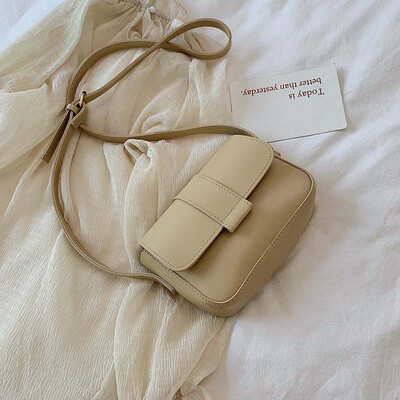 

Candy Color Fashion Pu Leather Single Shoulder Bags for Women 2019 Handbags Women Famous Brands Messenger Bag Flap New