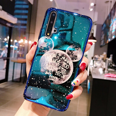 

Starry sky Couple Sky Moon Earth Case For Huawei nove2s Soft TPU Silicone Phone Capa Back Cover For Huawei nova3 3i 4 4e 5 5i 5pro