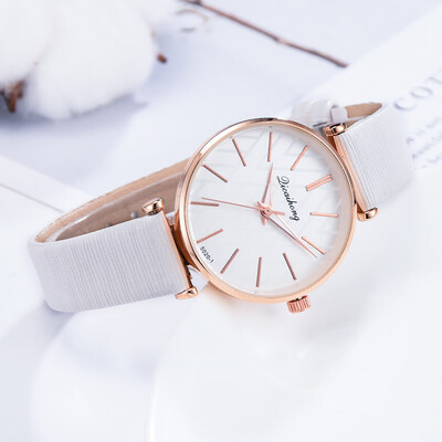 

RM Simple Trend Without Digital Flat Folding Dial Belt Quartz Womens Fashion Watch
