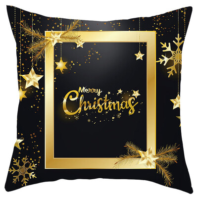 

Siaonvr Merry Christmas Short Plush Pillowcase Sofa Pad Set Home Decoration 18x18 Inch