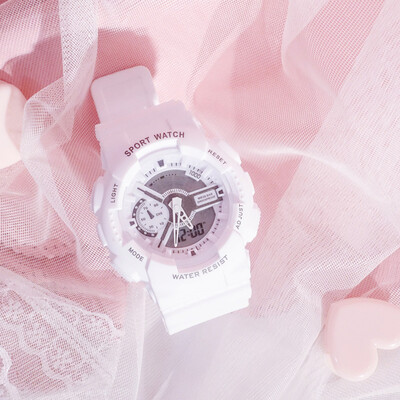 

Ins ultra-fire electronic multi-function Cherry Blossom watch waterproof running for junior high school students