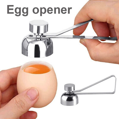 

Portable Stainless Steel Boiled Raw Egg Topper Opener Cutter Kitchen Utensil