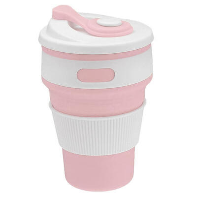 

6 Colors Collapsible Coffee Cup Silicone Mug For Hiking Reusable Portable 12oz