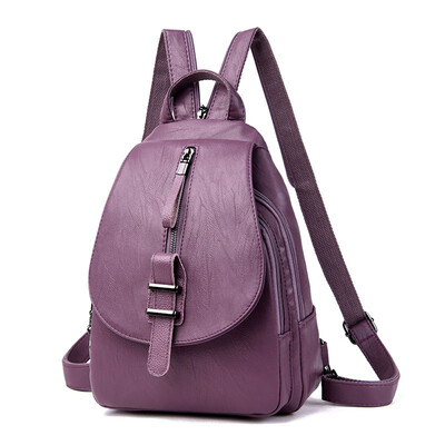 

Backpack 2019 new outdoor waterproof soft leather bag