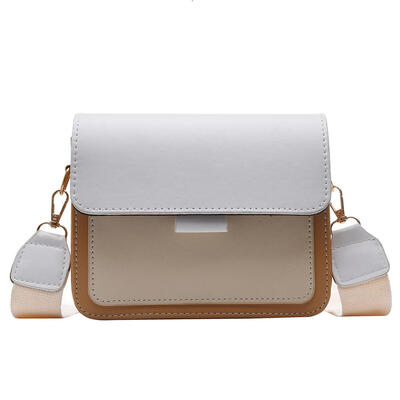 

Hit Color Shoulder Handbags Women Chain PU Leather Small Flap Crossbody Bag