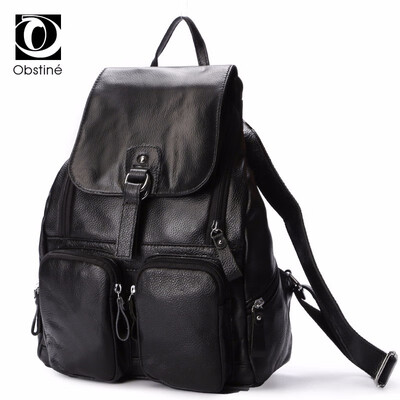 

Real Cowhide Genuine Leather Backpack for Women 2018 High Quality Back Pack Desinger School Bag for Girls Vintage Bagpack Female