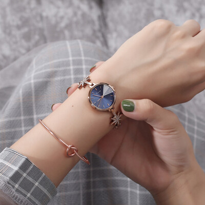 

Couple watch mens ultra-thin trend ladies steel belt student waterproof quartz watch Korean version