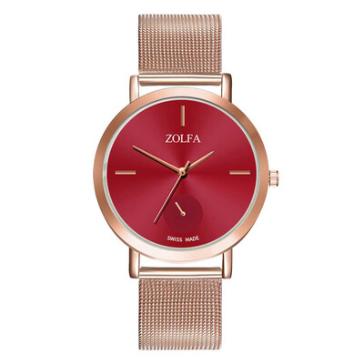 

Casual Women Watches 2019 Hot Sale Dial Ladies Quartz Wristwatch Business Rose Gold Alloy Strap Clock Gift Relogio Feminino