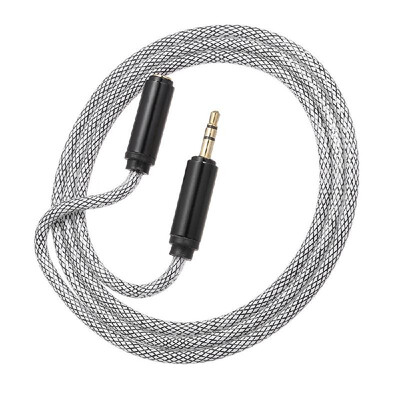 

35mm Jack Audio Cable 35mm Male to Female Car Auxiliary Audio Stereo CableBlack