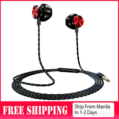 

V20 Universal 35mm In-ear Sport Music Headset Durable Portable Wired Control With Microphone Earphones